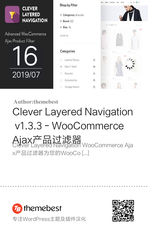 Clever Layered Navigation v1.3.3 - WooCommerce Ajax产品过滤器